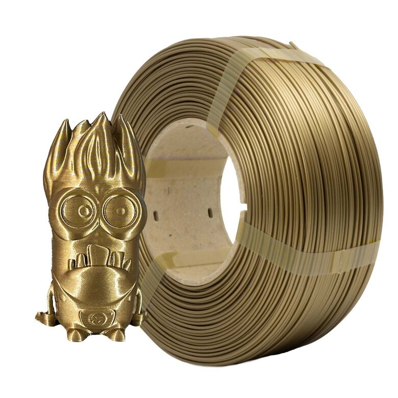 AzureFilm Refil PLA 3d printēšanas pavediens (filament), Tumš Zelta, 1 kg