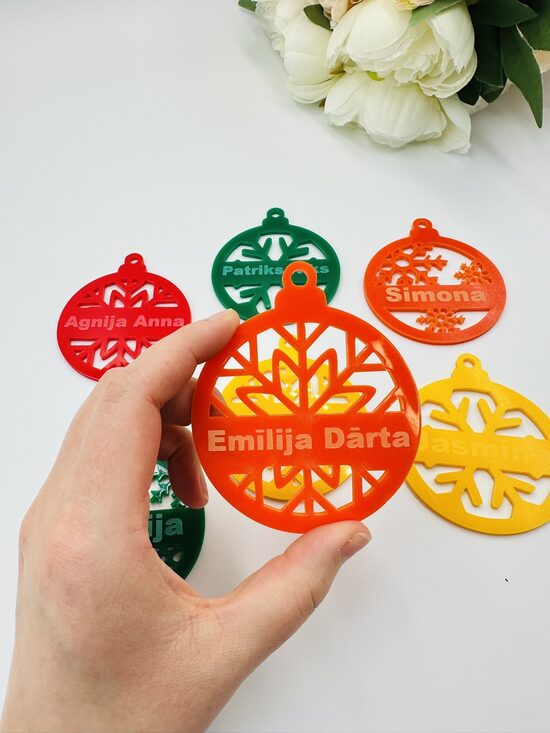 Personalizēti Ziemasstēku rotājumi (1.gab)