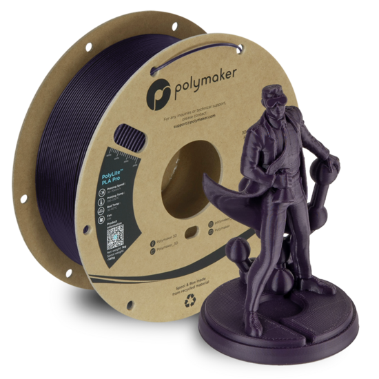 Polymaker PolyLite™ PLA PRO Dark Purple, 1kg, 1,75 mm, PA07031